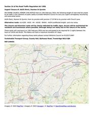 Urgent closure notice for A429 (Part), Stanton St Quintin